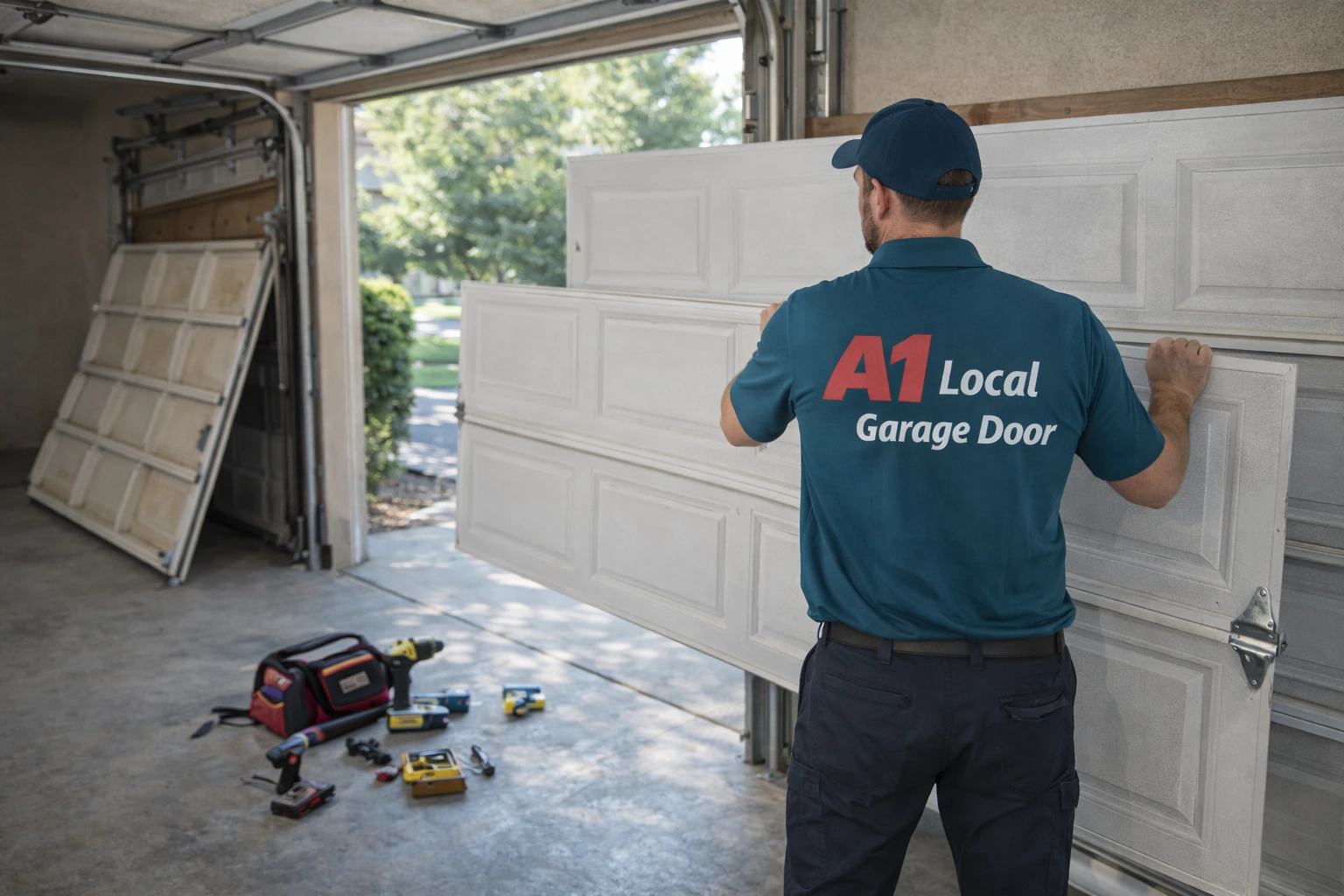 garage door replacement - A1 local garage door