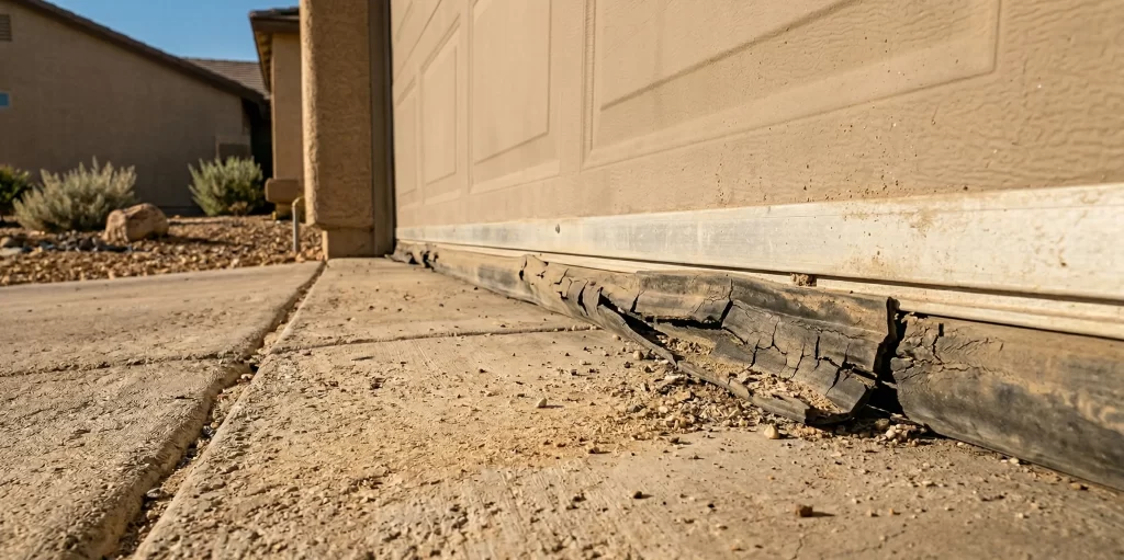garage door bottom seal replacement