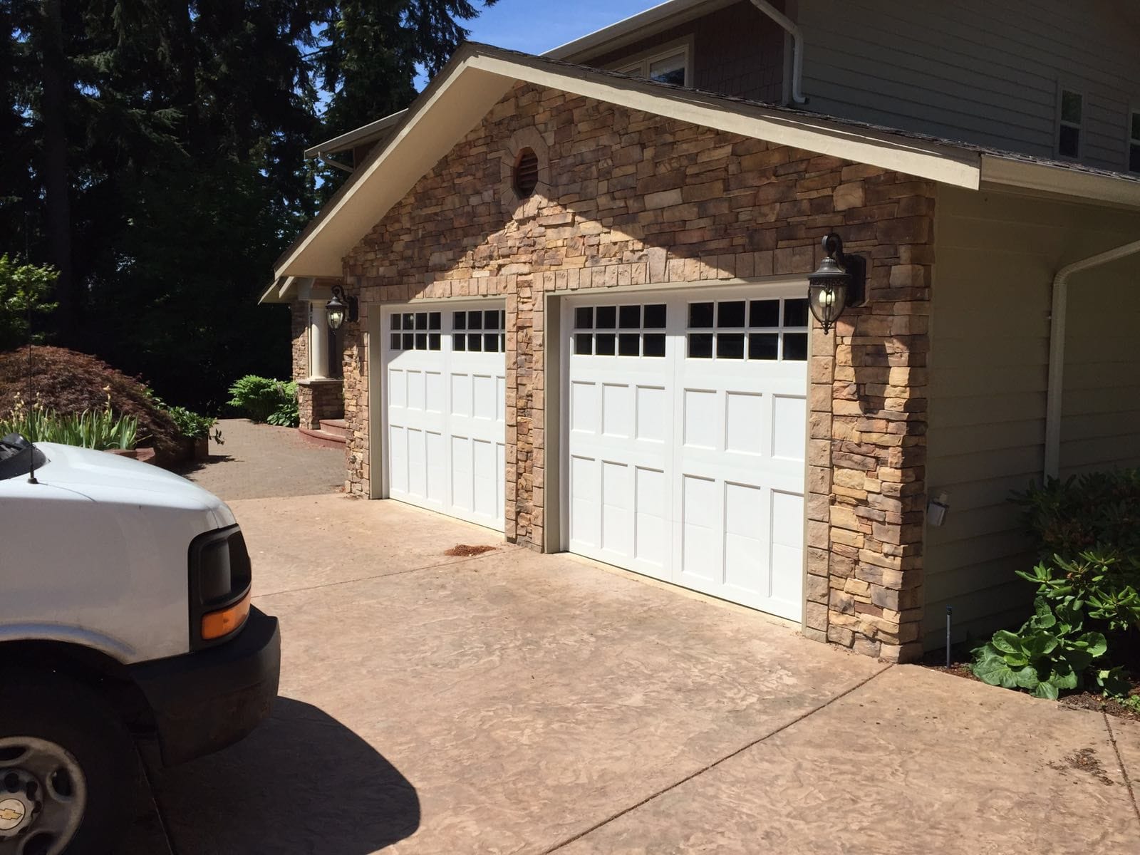 New garage door on a Las Vegas home